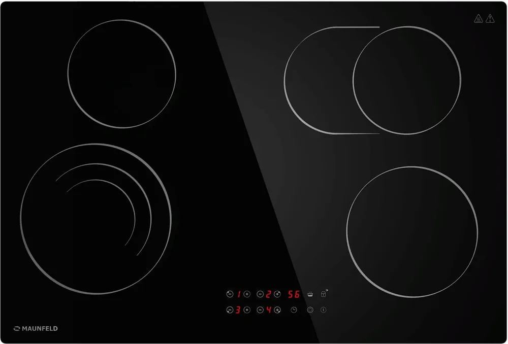 Фото товара: Maunfeld CVCE774SMTBK стеклокерамическая поверхность