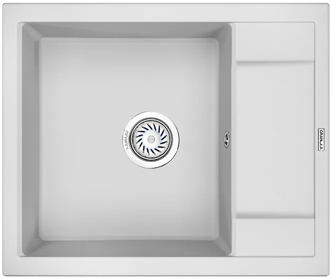 Фото товара: GRANULA 6002 мойка, гранит, арктик (белый)