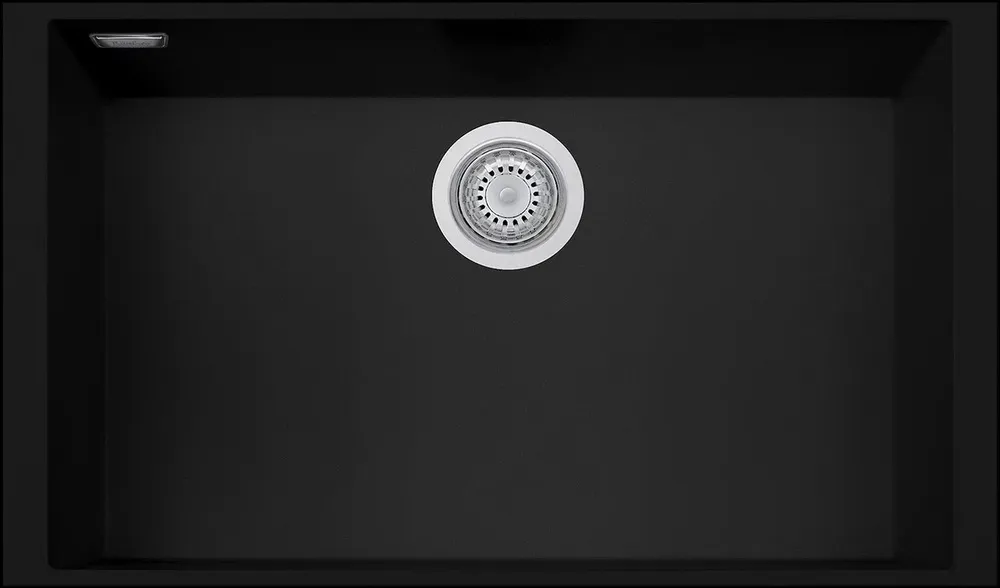 Детальное фото товара: Rivelato STRIA SR-7669 nero profondo, мойка, керамика, черный