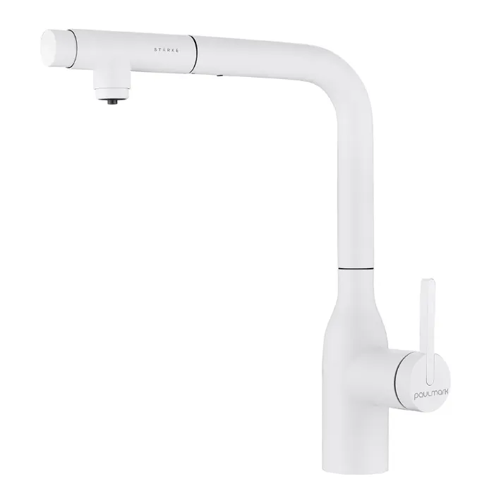 Фото товара: Paulmark VIPER, смеситель, белый матовый