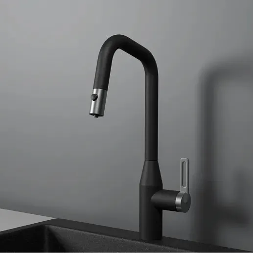 Фото товара: GRANULA 8171 смеситель, гранит, черный