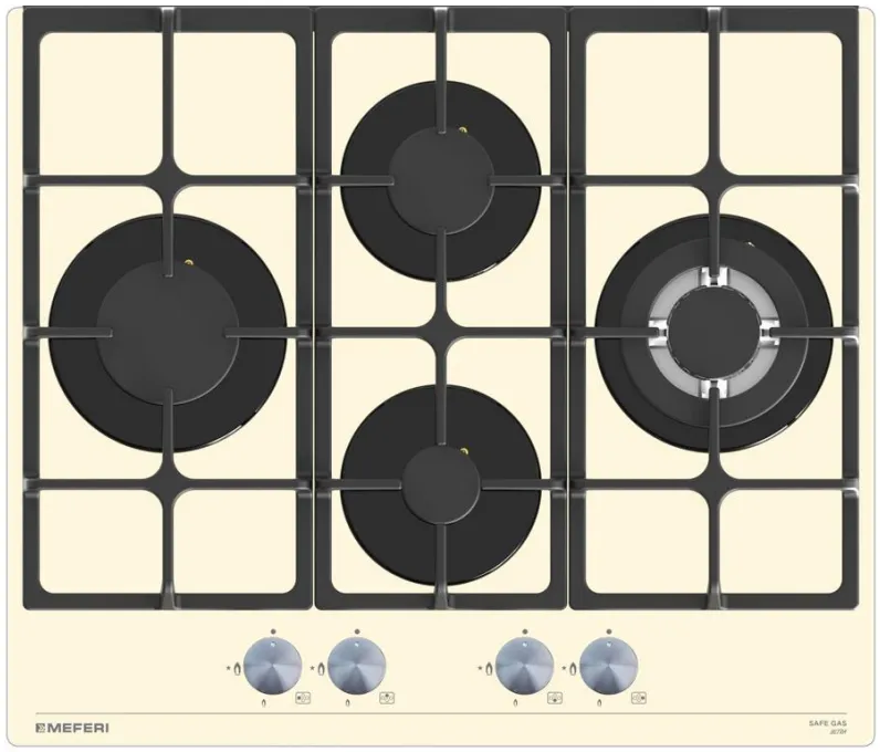 Фото товара: MEFERI MGH604BG GLASS ULTRA газовая поверхность