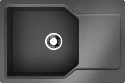 Детальное фото товара: Omoikiri Yonaka 78-LB-BL, мойка, гранит, черный
