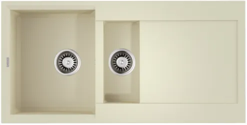 Фото товара: Omoikiri Sakaime 100-2-BE, мойка, гранит, ваниль