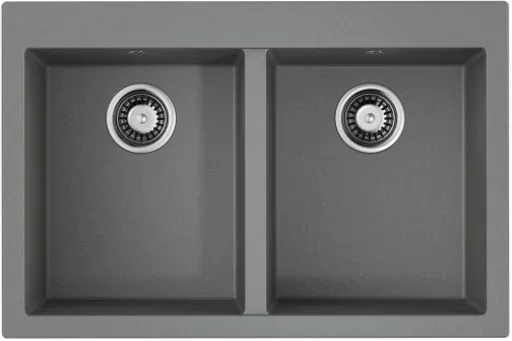 Детальное фото товара: Omoikiri Bosen 80-2-GR, мойка, гранит, leningrad grey
