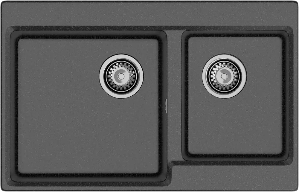 Детальное фото товара: GranFest LEVEL GF-LV-780K, мойка, мрамор, черный