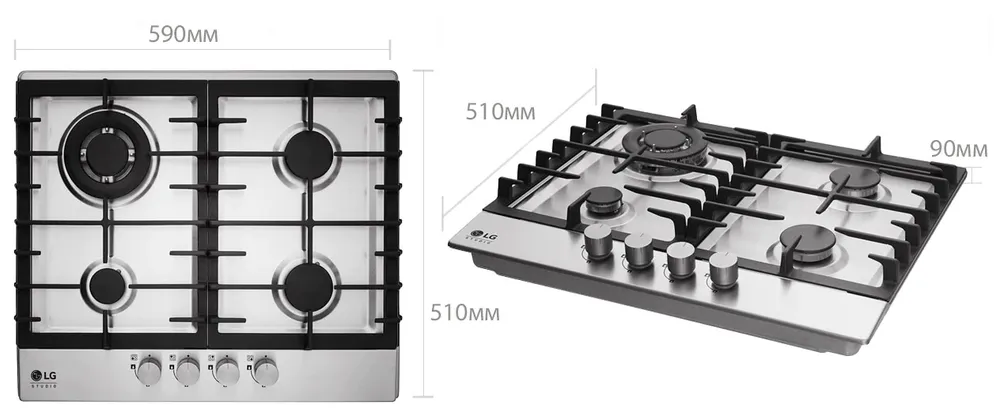 Детальное фото товара: LG HU641DAG2 газовая поверхность