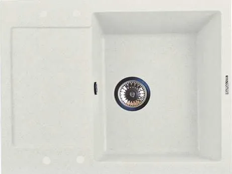 Фото товара: LAVA L.7 LATTE, мойка, гранит, белый