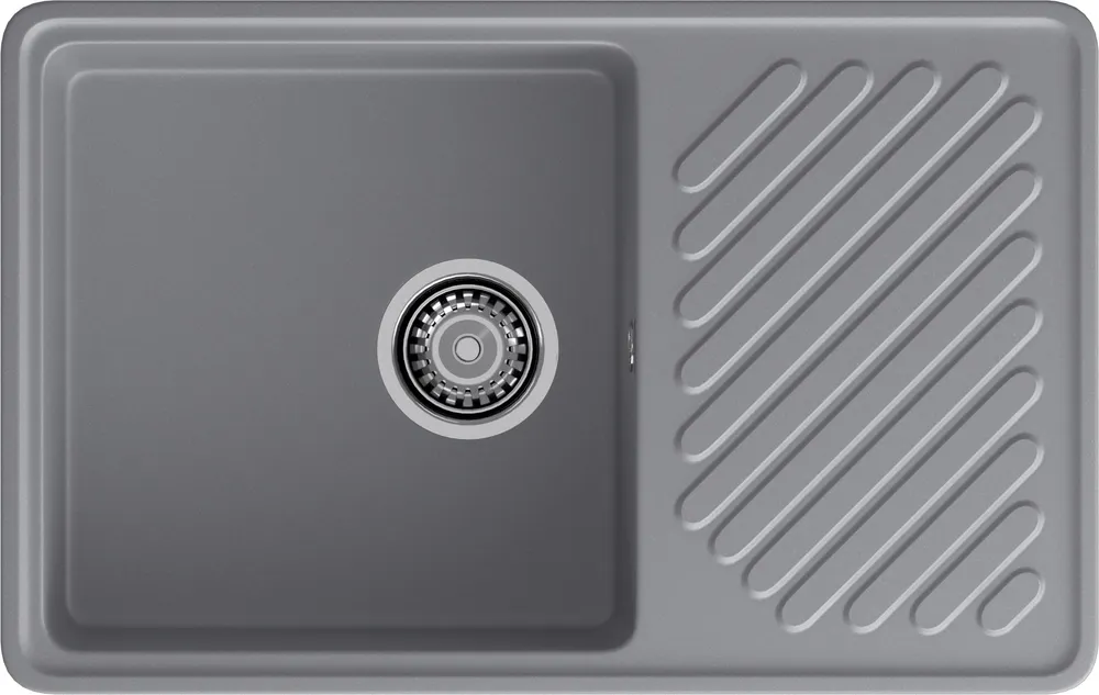Детальное фото товара: GranFest QUARZ GF-ZL-52, мойка, гранит, темно-серый