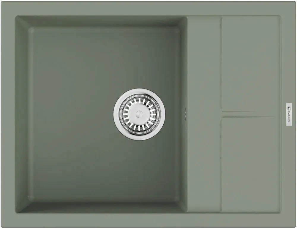 Детальное фото товара: Omoikiri Sumi 65A-WG, мойка, керамика, wind green