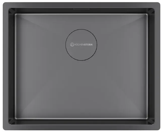 Фото товара: KUCHENSTERN KRAFT 60, мойка, нержавеющая сталь, вороненая сталь