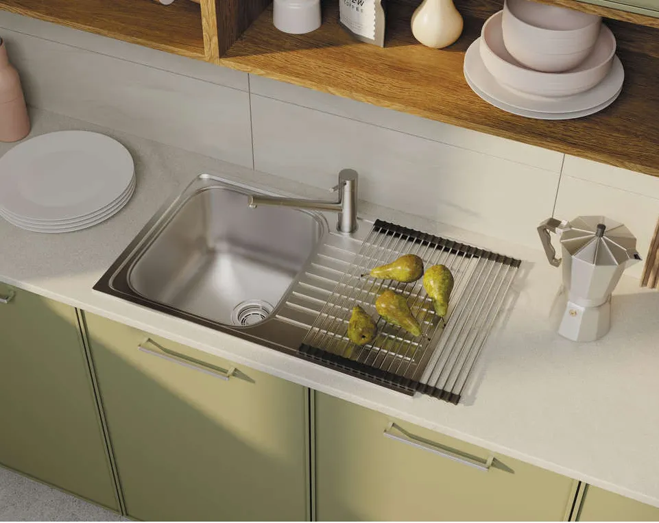 Детальное фото товара: Omoikiri Aogashima-BN, смеситель, нержавеющая сталь