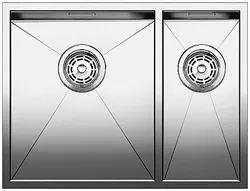 Детальное фото товара: Blanco Zerox 340/180-IF/N, мойка, нержавеющая сталь с зеркальной полировкой (чаша слева)
