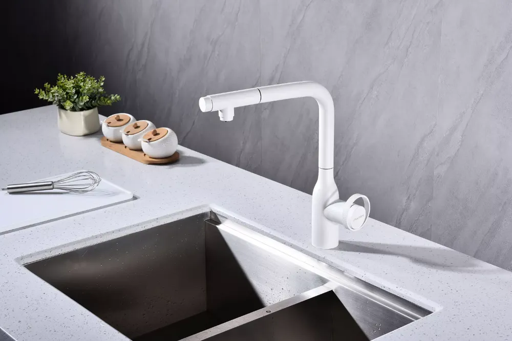 Детальное фото товара: Paulmark URBAN, смеситель, белый матовый