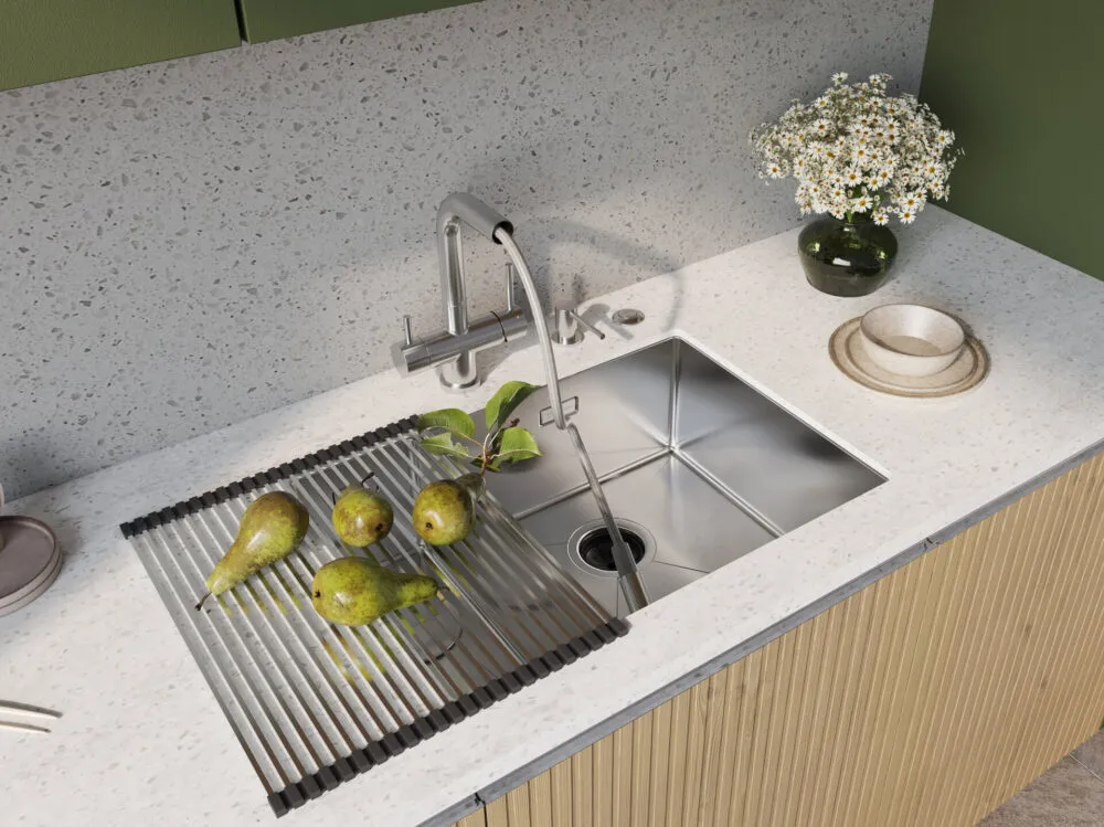 Детальное фото товара: Omoikiri Taki 58-2-U/IF IN-R, мойка, нержавеющая сталь, чаша справа