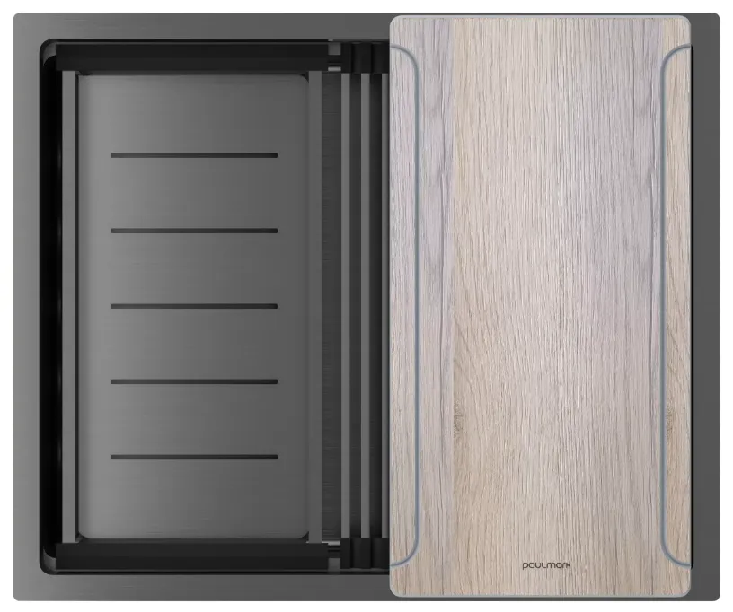 Фото товара: Paulmark NEXT-MULTI SINK 54-L UNI, мойка, нержавеющая сталь, вороненая сталь