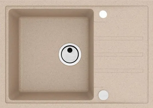 Фото товара: ALVEUS INTERMEZZO 40 G55 BEIGE, мойка, гранит, бежевый (в комплекте с сифоном 1117292)
