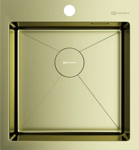 Фото товара: Omoikiri Akisame 46-LG, мойка, нержавеющая сталь/светлое золото