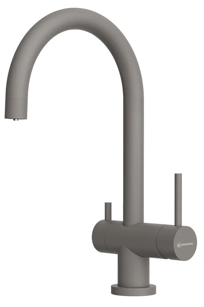 Фото товара: Omoikiri Yamada-P-GR, смеситель, гранит, leningrad grey