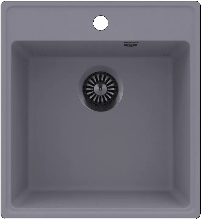 Детальное фото товара: Maunfeld Perla 460 MFQS-460LGR, мойка, гранит, светло-серый