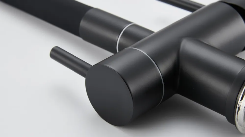 Детальное фото товара: Emar EC-3015 PVD Dark, смеситель, вороненая сталь