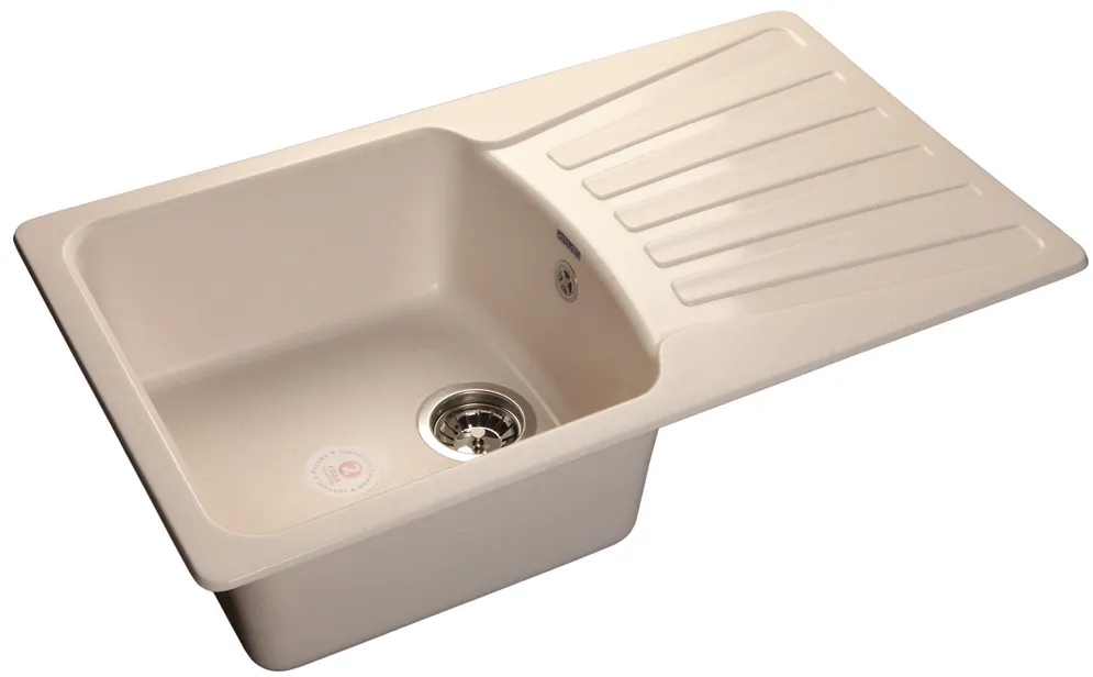 Детальное фото товара: GranFest STANDART GF-S-850 L, мойка, мрамор, белый