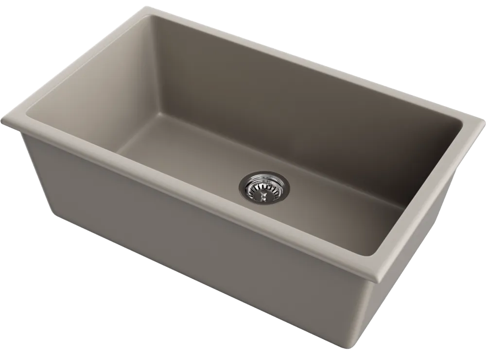 Детальное фото товара: Omoikiri Okinoshima 76-U/I-CC, мойка, керамика, cappuccino coffee