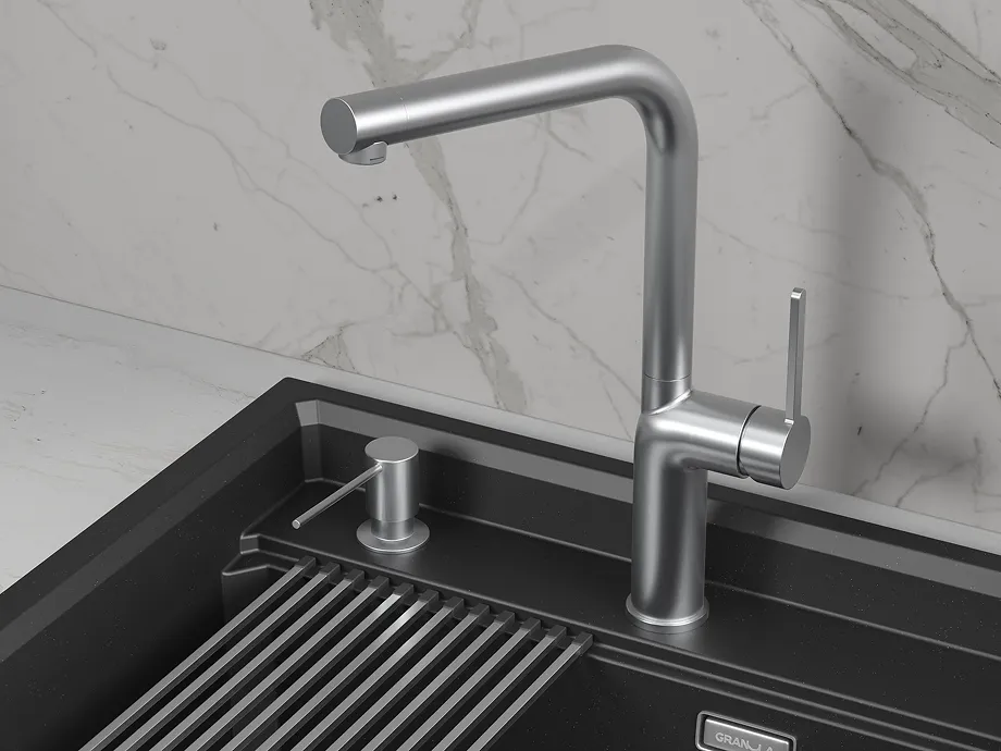 Детальное фото товара: GRANULA 9502 смеситель, нержавеющая сталь