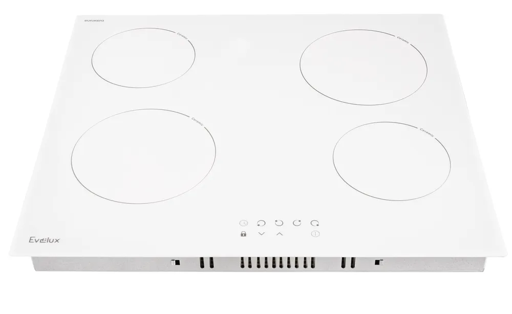 Детальное фото товара: Evelux HEV 640 W стеклокерамическая поверхность