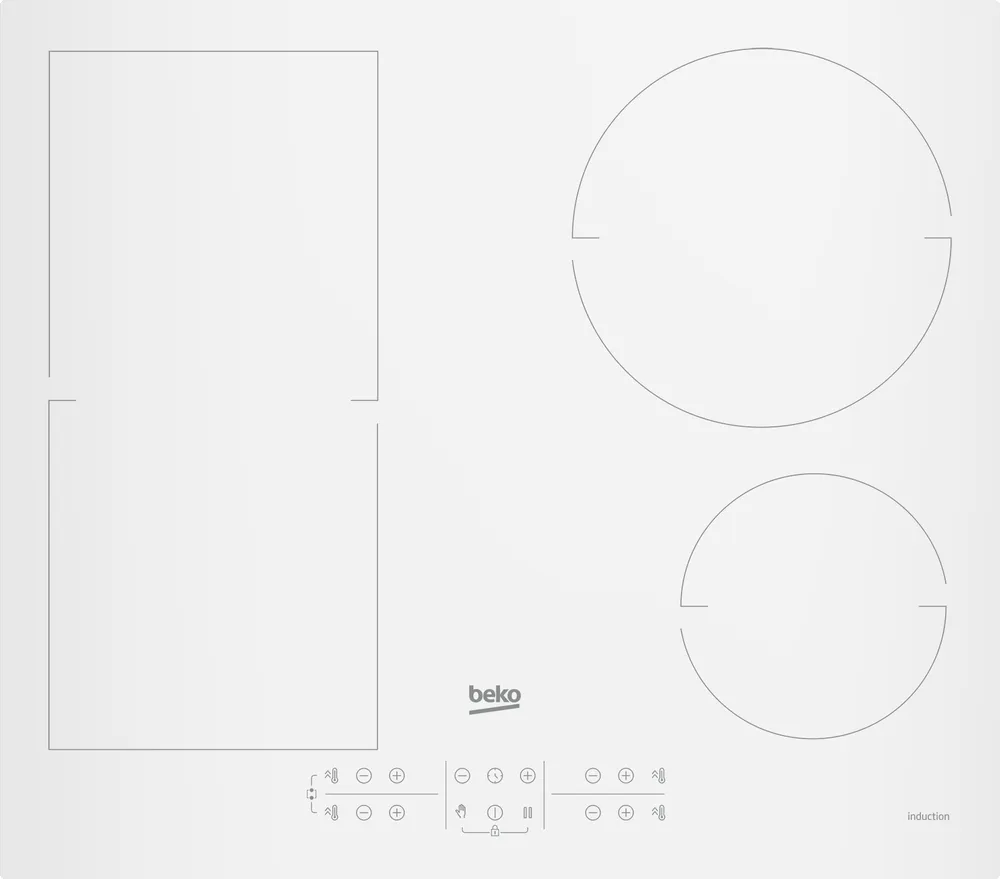 Фото товара: Beko HII 64200 FMTW индукционная поверхность