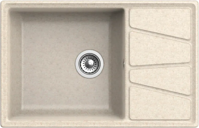 Детальное фото товара: GranFest VERTEX GF-V-780L, мойка, мрамор, бежевый