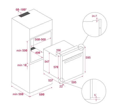 Детальное фото товара: Teka AIRFRY HSB 6466 STAINLESS STEEL