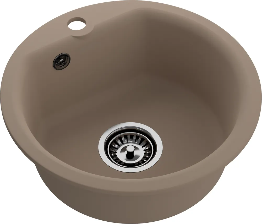 Детальное фото товара: ЭкоМ М-435, мойка, мрамор, песочный