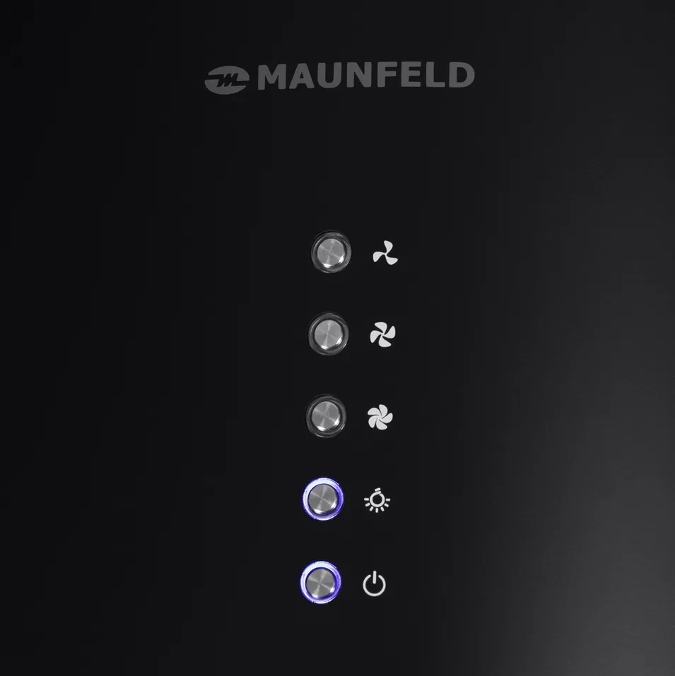 Детальное фото товара: Maunfeld LEE LIGHT (ISLA) 35 черный (вытяжка + короб)