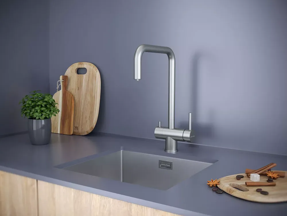 Детальное фото товара: Paulmark WETTER, смеситель, брашированная сталь