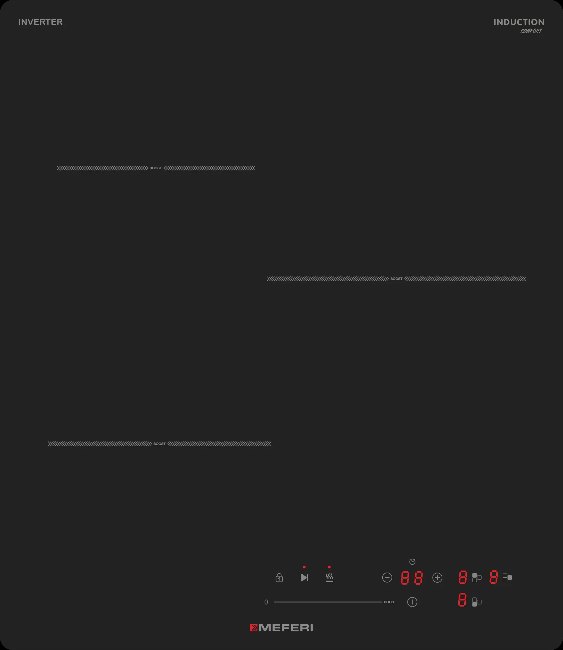 Фото товара: MEFERI MIH453BK COMFORT индукционная поверхность