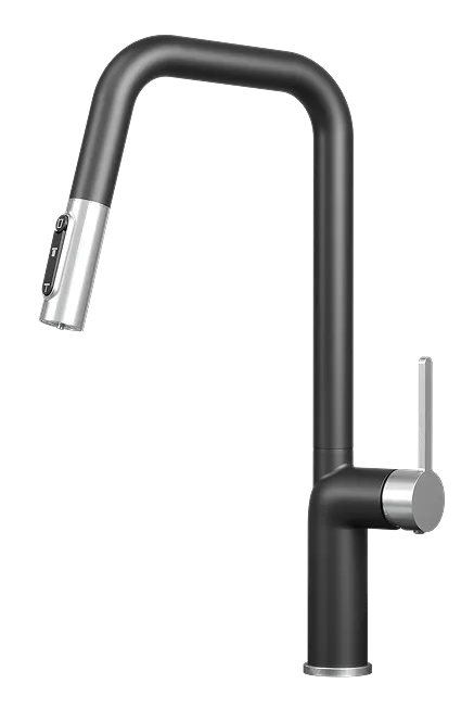 Фото товара: GRANULA 9011 смеситель, нержавеющая сталь, турмалин