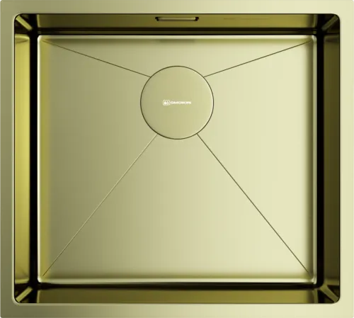 Фото товара: Omoikiri Taki 49-U/IF-LG, мойка, нержавеющая сталь/светлое золото 