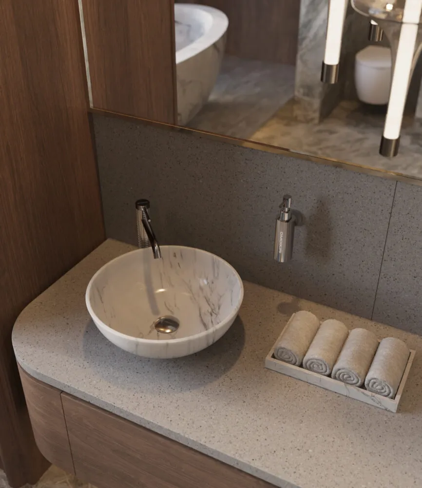 Детальное фото товара: Omoikiri OM-07-BN, дозатор для моющего средства, нержавеющая сталь