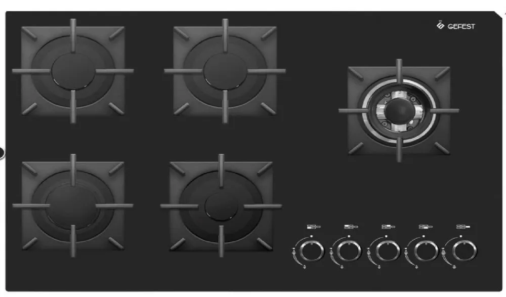 Фото товара: GEFEST ПВГ 2341 K33 газовая поверхность