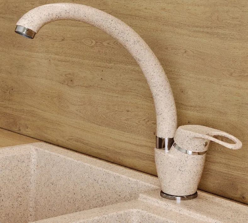 Детальное фото товара: Polygran Денеб, смеситель, песочный №302