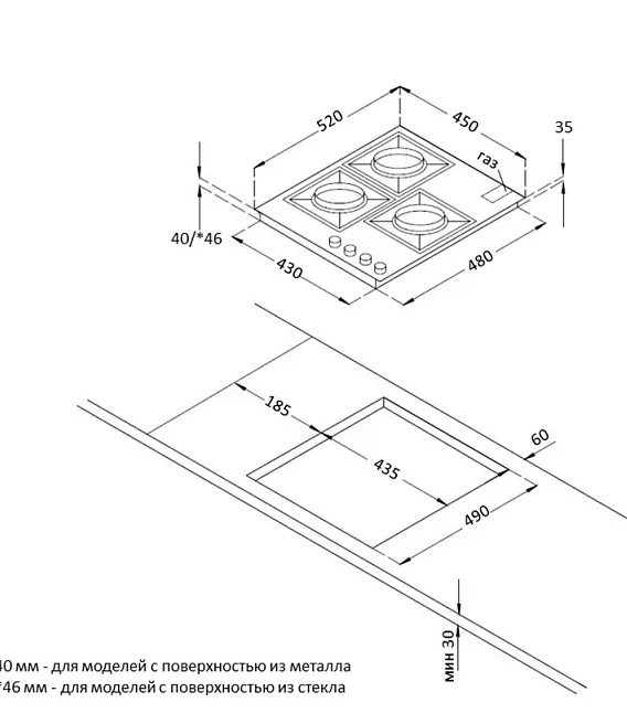 Схема встраивания