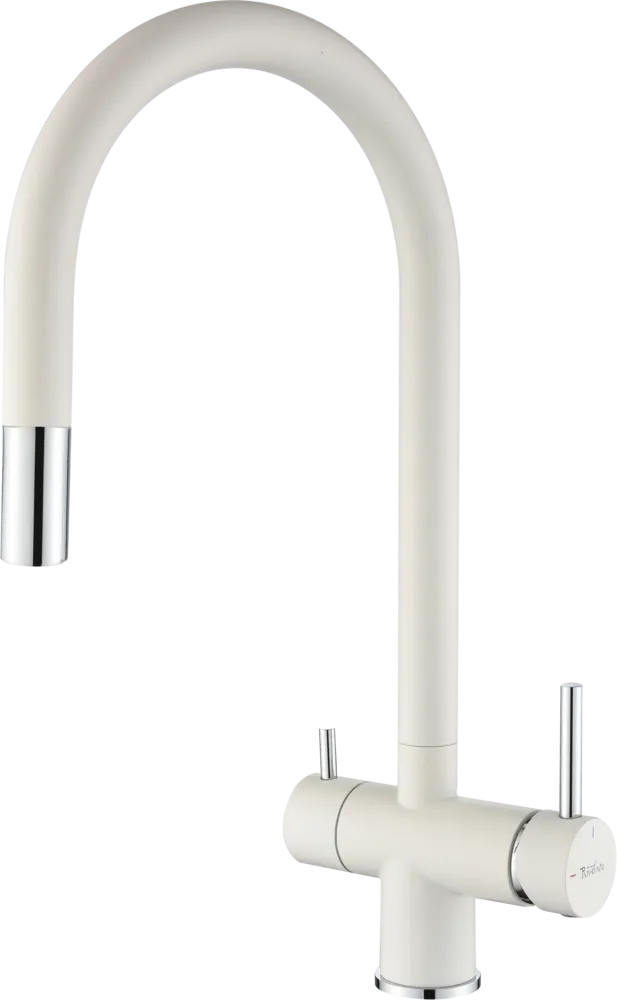 Фото товара: Rivelato TREVI 2433505 brina cromo, смеситель, иней/хром