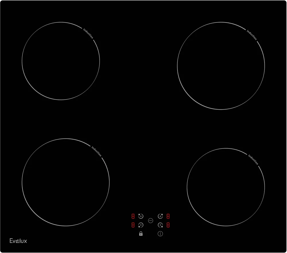 Фото товара: Evelux HEI 640 B индукционная поверхность