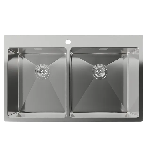 Фото товара: Rivelato RINOX 8050 2В INOX, мойка, нержавеющая сталь