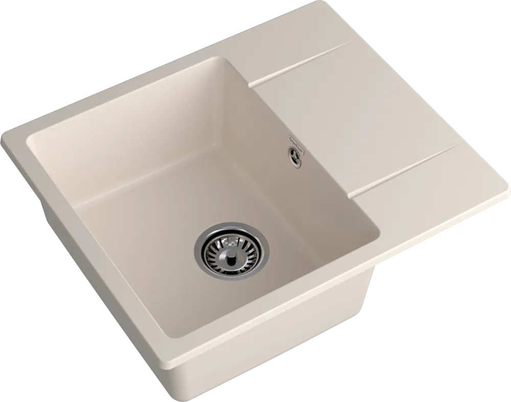 Детальное фото товара: GranFest URBAN 258L, мойка, гранит, белый