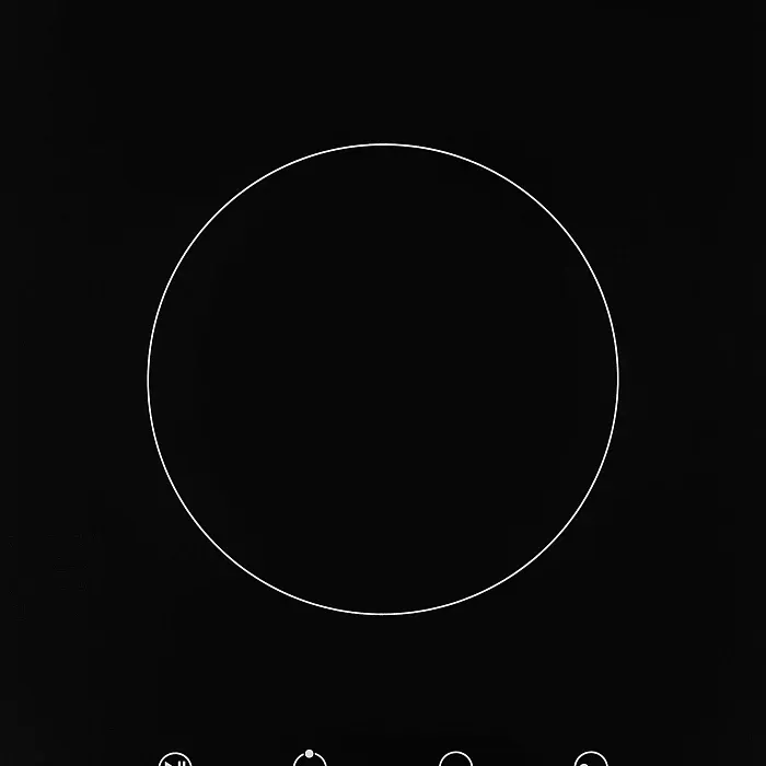 Детальное фото товара: Krona LAUREL 30 BL стеклокерамическая поверхность