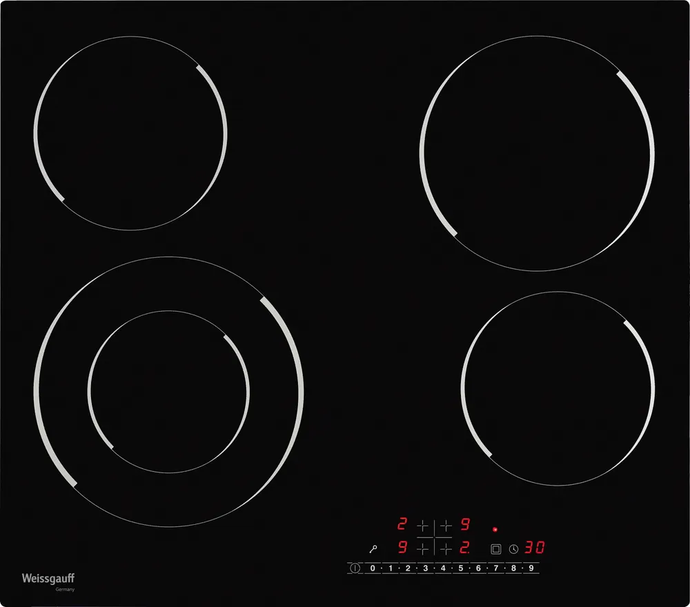 Фото товара: Weissgauff HV 641 BS стеклокерамическая поверхность