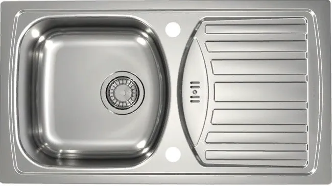 Фото товара: ALVEUS BASIC 150 NAT-90, мойка, нержавеющая сталь (в комплекте с сифоном 1130543)