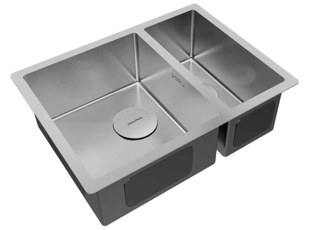 Детальное фото товара: Paulmark NEXT 58/2S UNI, мойка, нержавеющая сталь брашированная